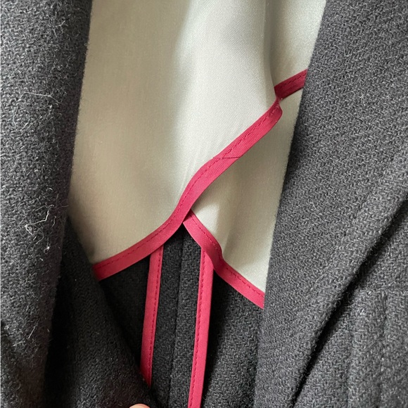 $295 J. Crew Factory black wool blazer preppy leather buttons size 2 - Picture 6 of 6